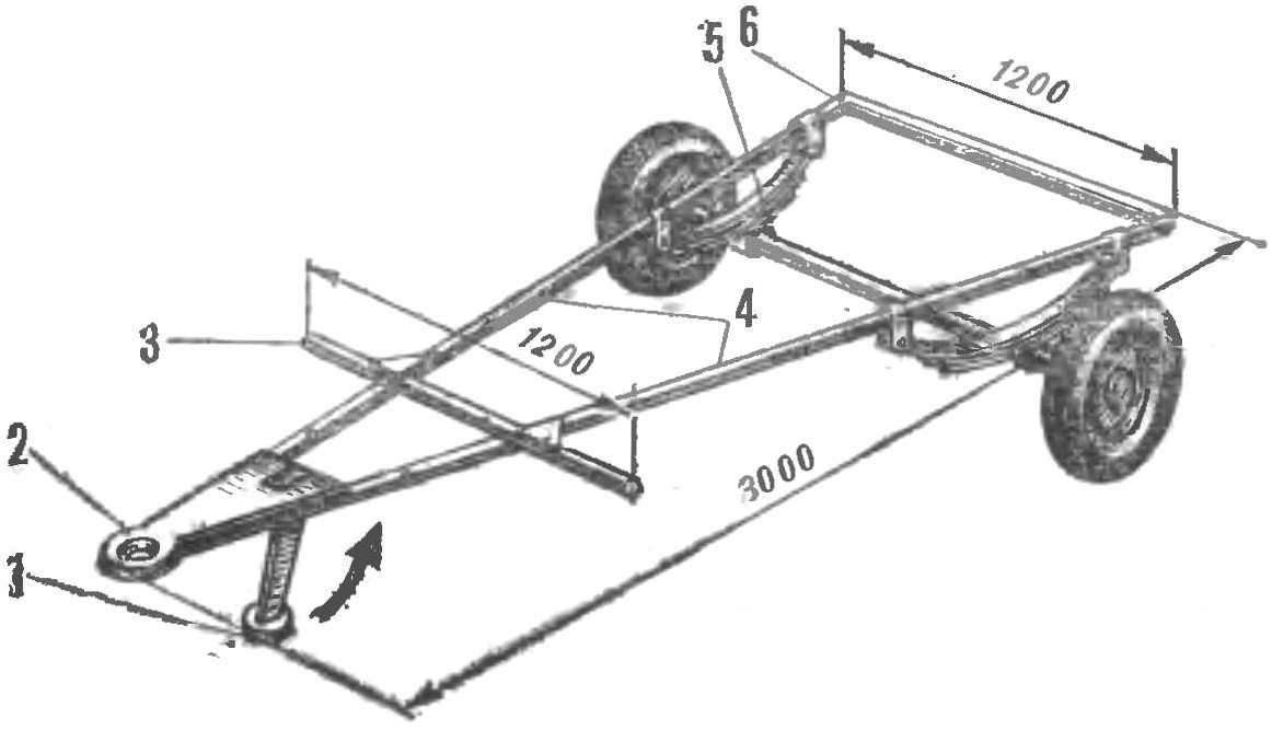 Fig. 2. The frame of the trailer