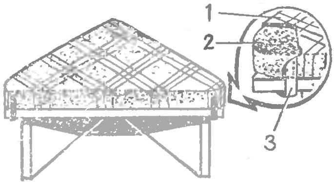 Fig. 2. A triangular module with cushion