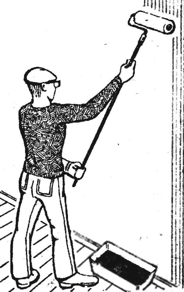 Fig. 3. Work roller on a long handle.