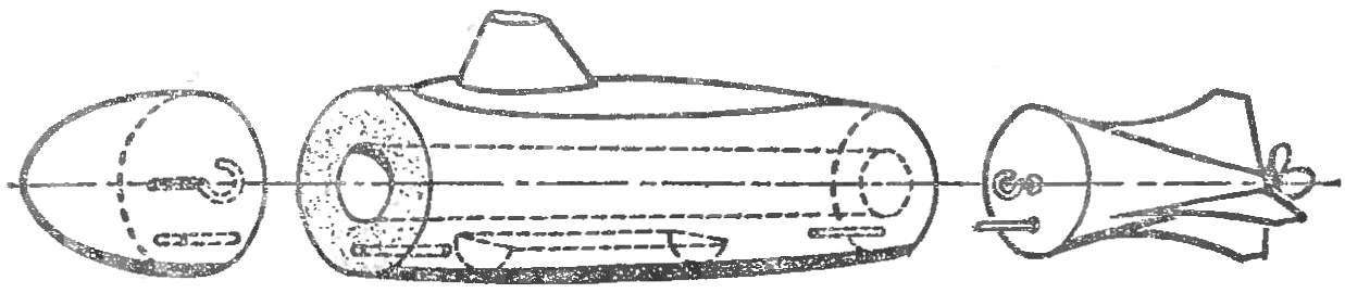 Fig. 1. Submarine model of traditional design.