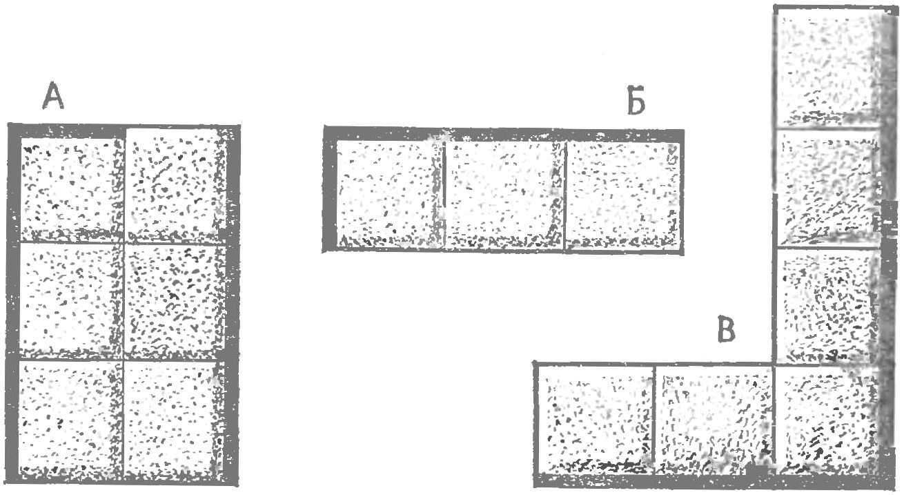 Схема составления мебели из модульных кресел