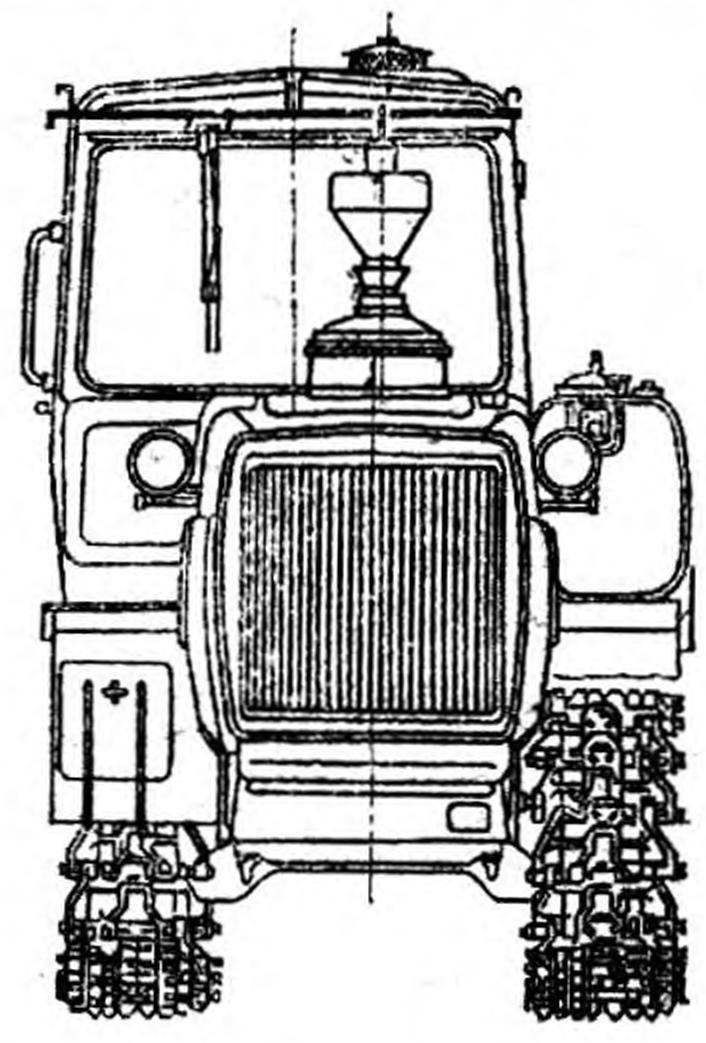 Crawler tractor DT-75C.
