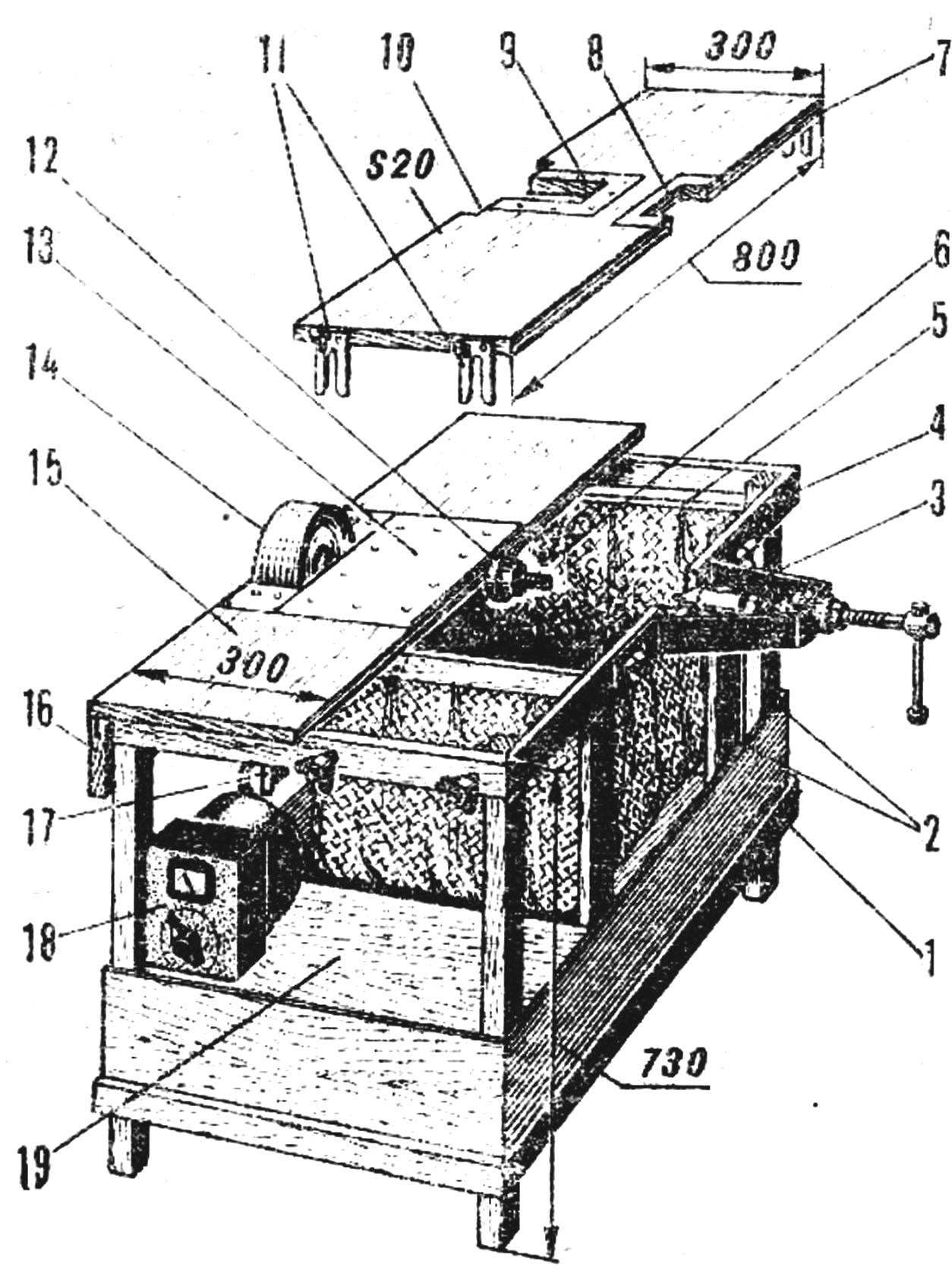 Fig. 1. Homemade machine