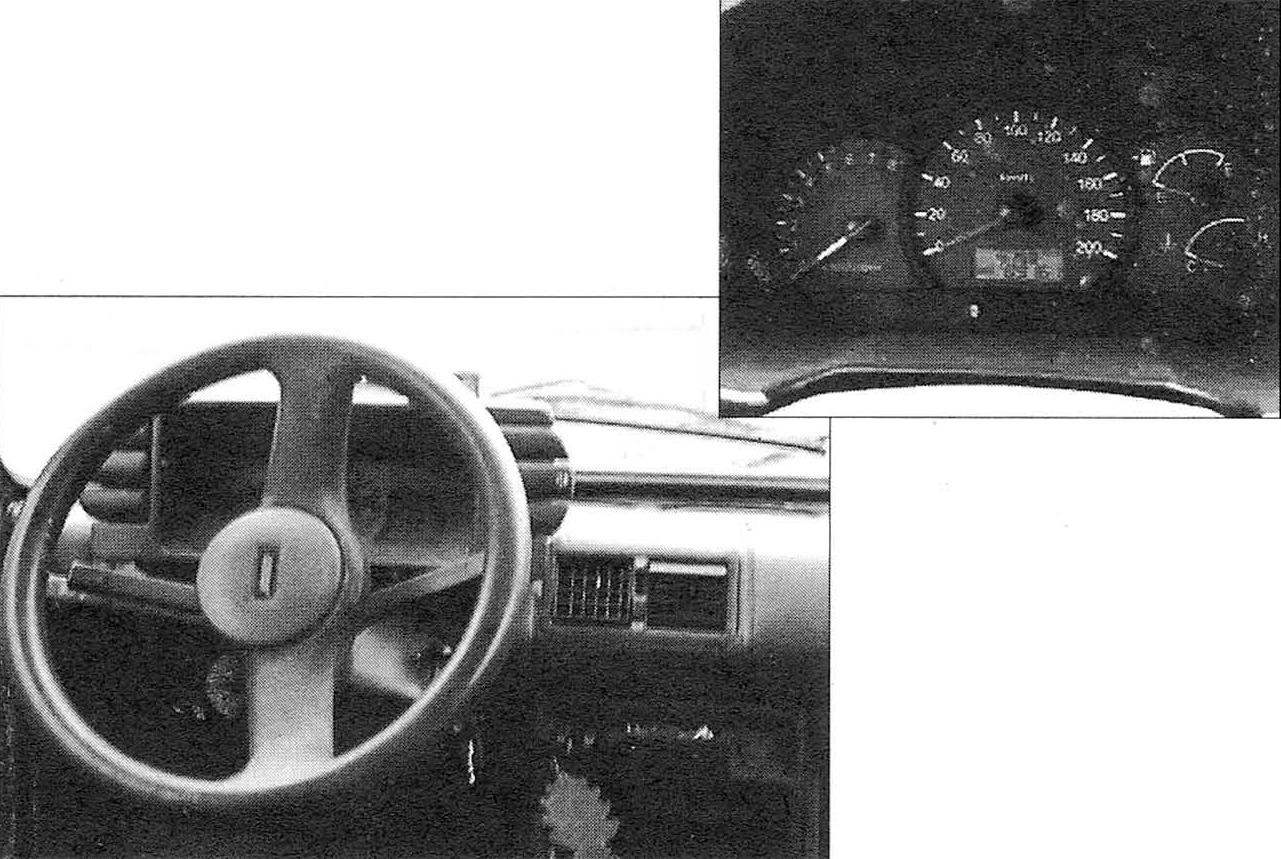 Front panel car Роlsкі FІАТ R. 126 at the Top of the instrument cluster (speedometer, tachometer, oil temperature and fuel gauge)