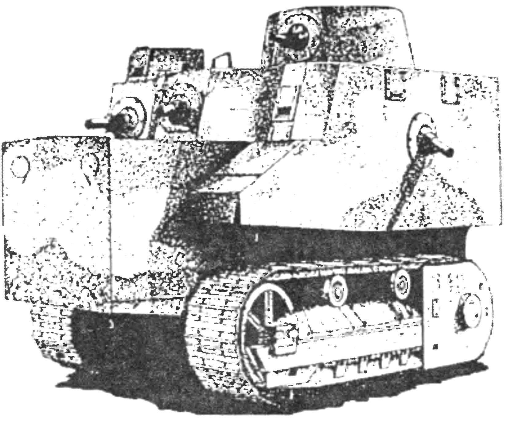 Первый образец танка Боба Сэмпла. Июнь 1940 г.