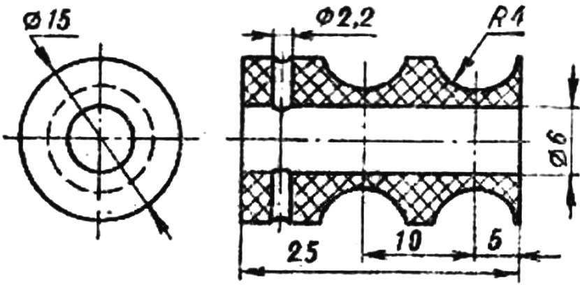 Fig. 4. The pulley of the motor shaft.