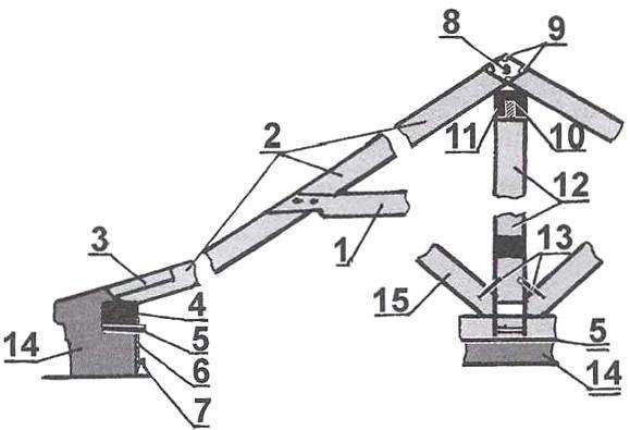 Fig. 3. Diagram of roof trusses