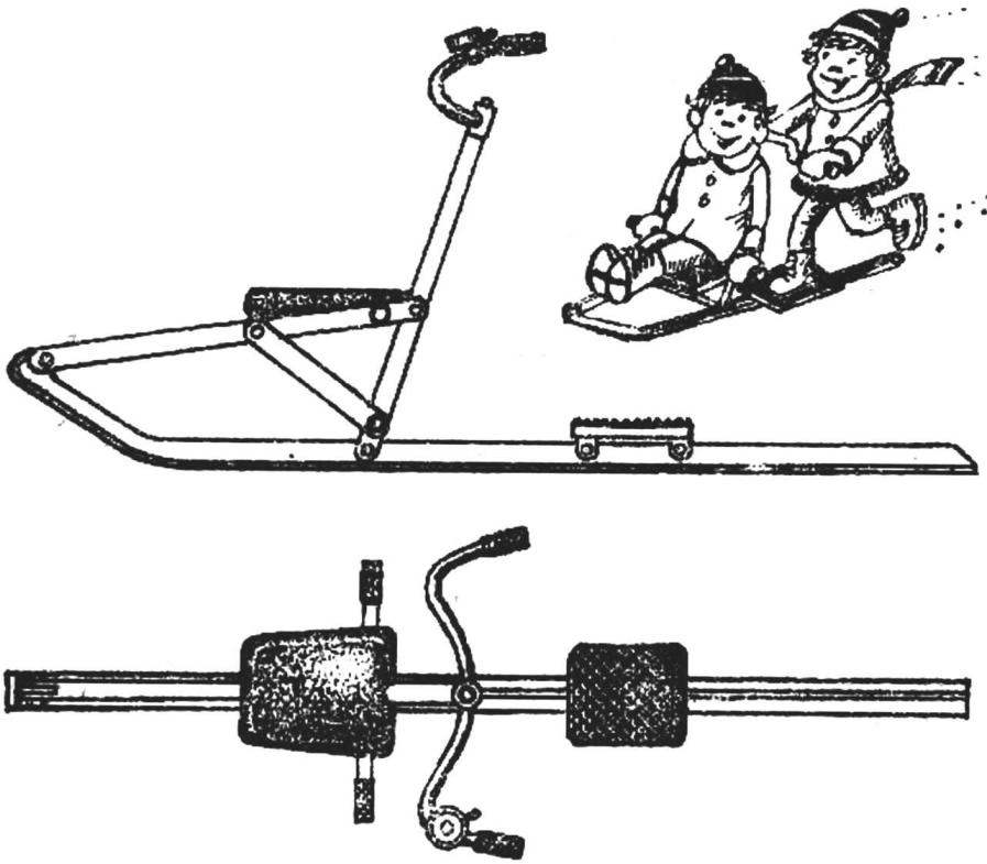 Снегокат своими руками чертежи
