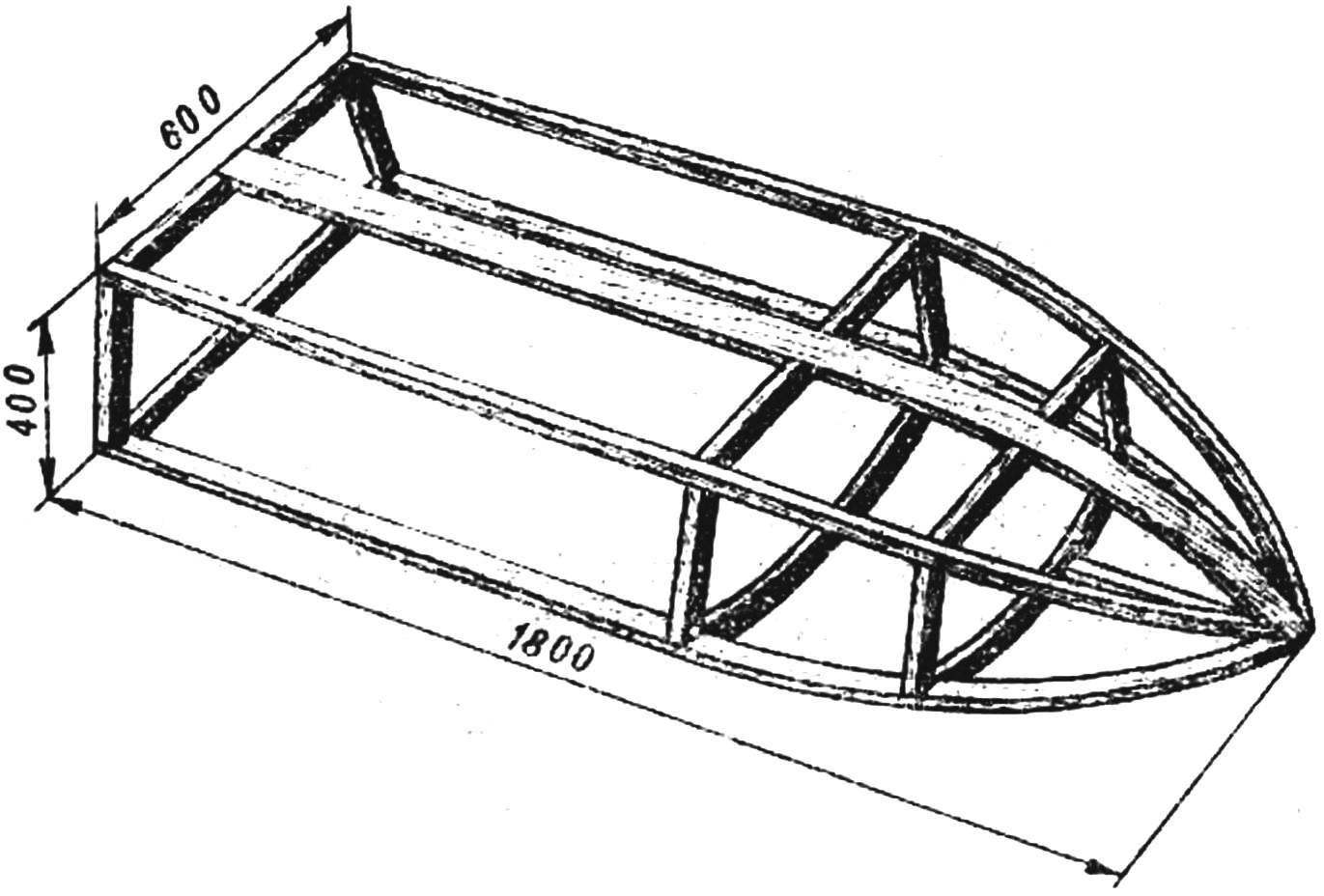 Fig. 1. The frame of the boat.