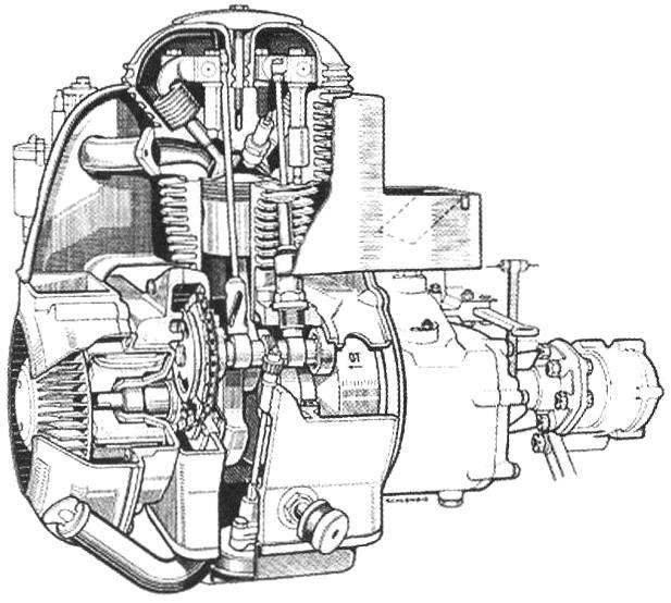 Четырёхтактный двигатель BMW ISETTA рабочим объёмом 0,25 л