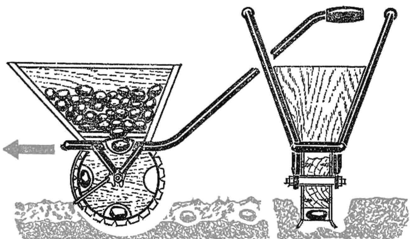 Картофель сажалка для мотоблока своими руками видео и чертежи
