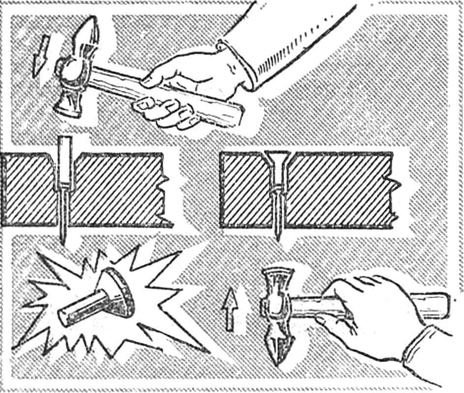 Как рассчитать длину и правильно установить заклепку под молоток