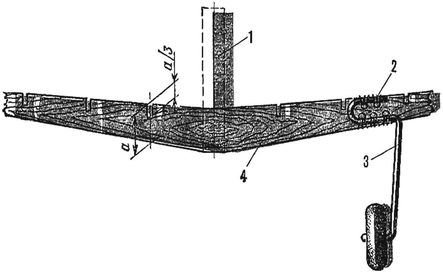 Fig. 8. Mount the landing gear to the wing spar