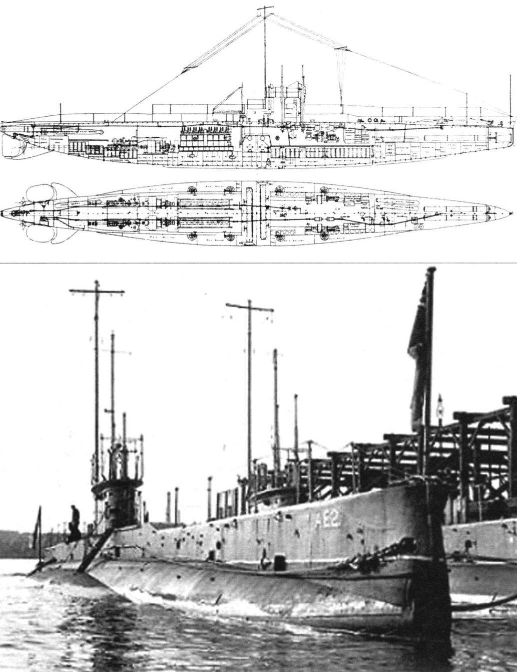Submarine AE2 was built by the United Kingdom to Australia