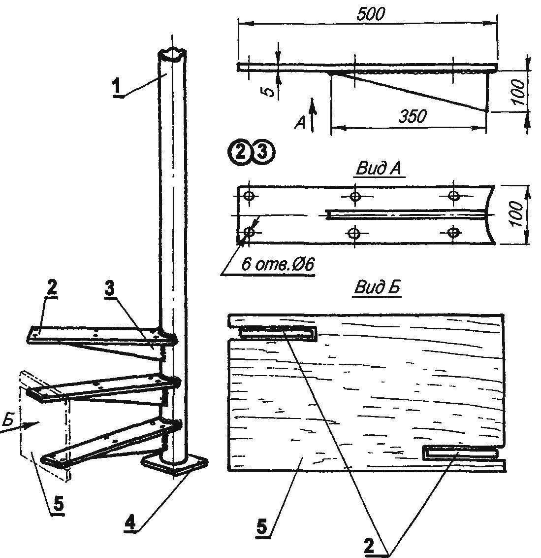 Installation of steel stairs