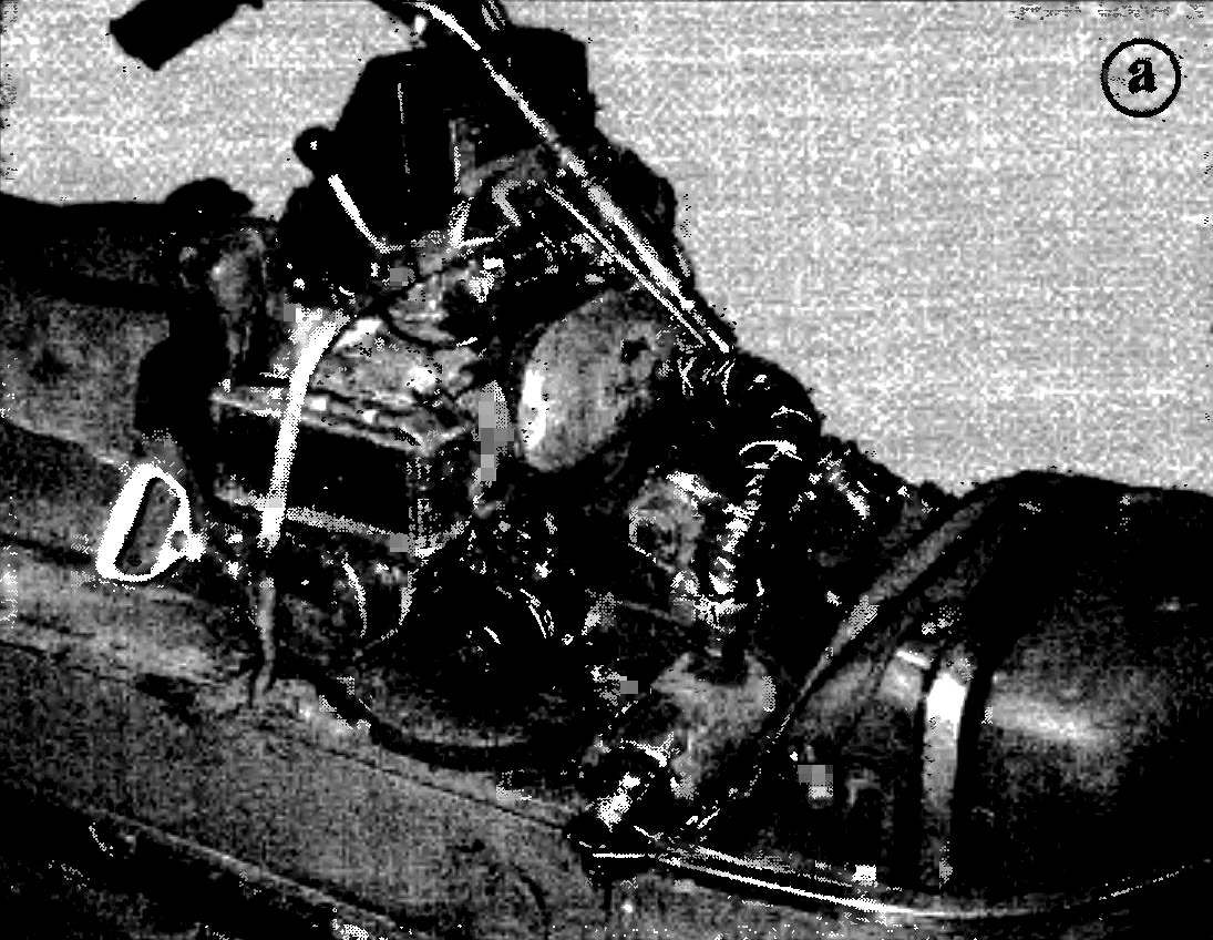 The power unit of the pumps MP-80 on a snowmobile 