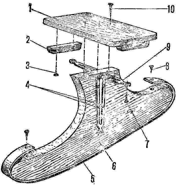 Fig. 1. Device odnopolnyh sleigh