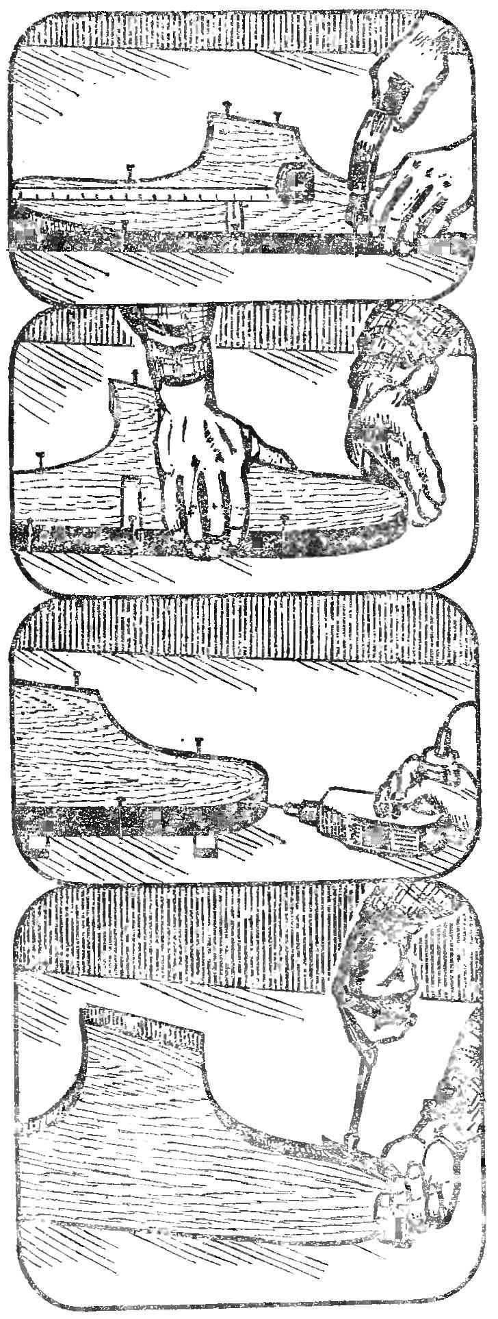 Fig. 3. The sequence of operations for installation of fittings.