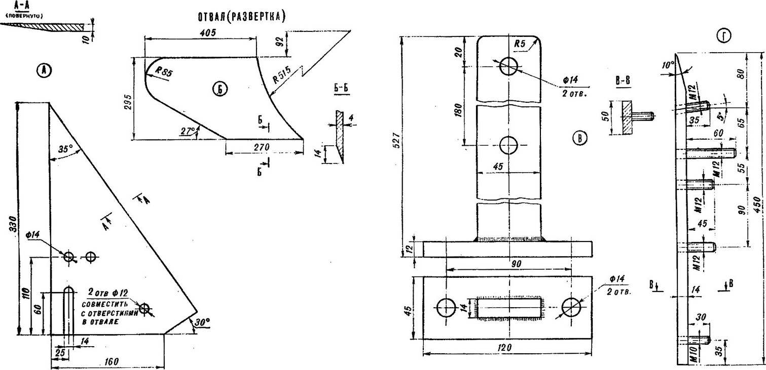 Fig. 3. Plow parts:
