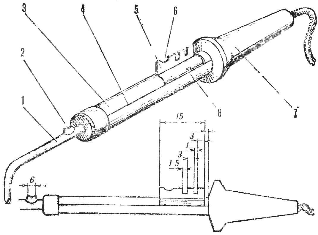 Modified electric soldering iron