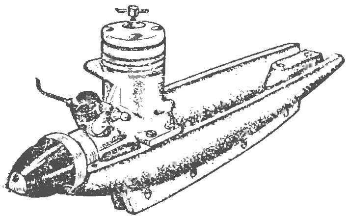 Fig. 3. The engine mount on the underframe.