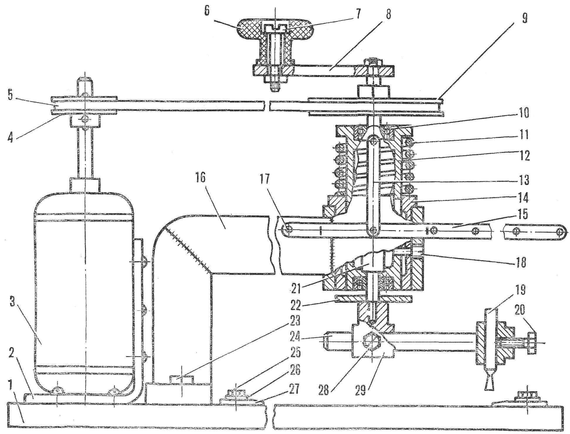 Machine for cutting through holes in sheet materials