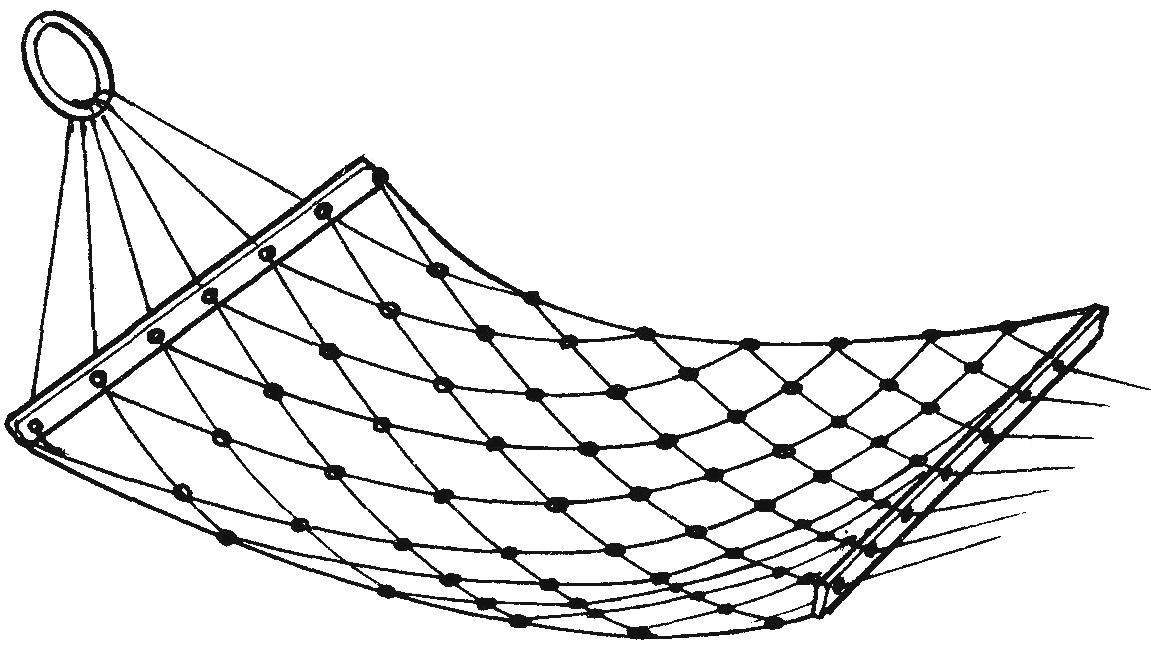 Hammock from bezuslovnoi mesh