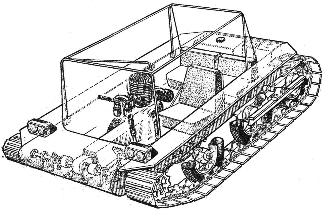 Гусеничные вездеходы своими руками от начала и до конца чертежи