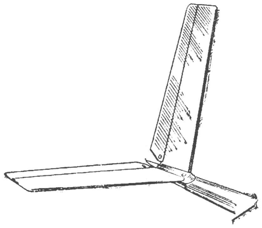 Fig. 1. V-tail model glider.