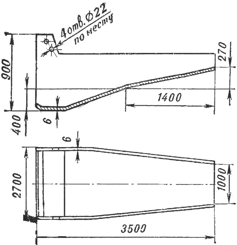 Fig. 2. Samoodi tray: side view and from above.