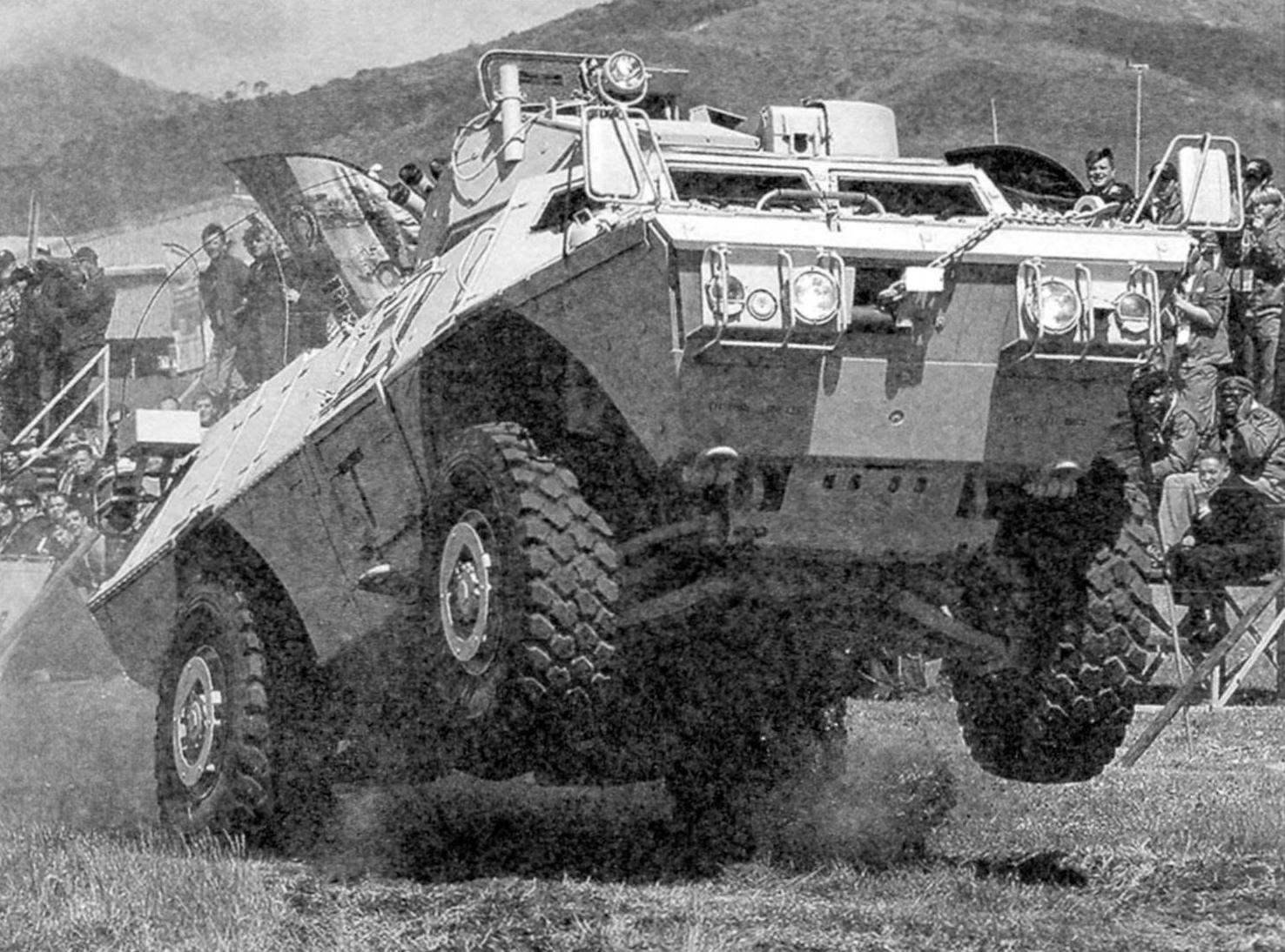 Speed to 40 km/h armored car gaining 7 seconds