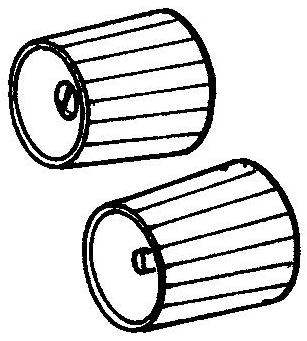 Fig. 11. Handle variable resistors (potentiometers) from the caps of the tubes