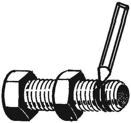 The method of deformation. It is used in the case where the bolt is already screwed nut. Then, to prevent its possible samothracian, chisel crumple a few turns of thread: through them the nut itself will not pass, if from the outside it will not be applied for this additional impact