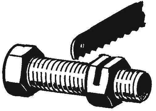 Slit method. After screwing on the nut bolt one of its sides propisyvaetsya to thread a hacksaw — it turns out a crack in which you can get the glue and it will hold or through which the nut may be slightly deformed (crushed) that will not allow it to stand a chance