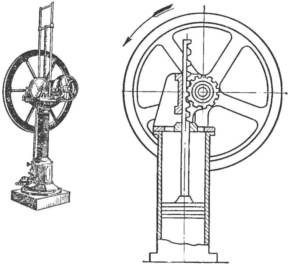 Fig. 2. Atmospheric Otto engine.