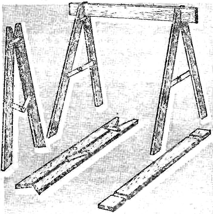 FOLDING SAWHORSES