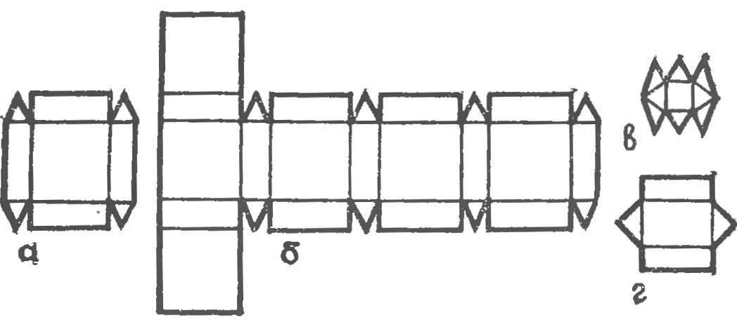 Fig. 7. Building dvadtsatishestiletnego — cube with truncated edges