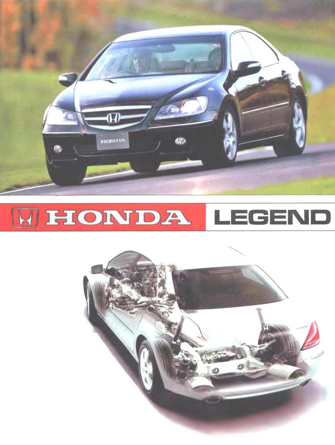 Executive-wheel drive Honda Legend edition 2005 is created using the most modern automotive technologies. The machine is equipped with dozens of devices that help the driver, protecting him and giving him and the passengers comfortable.