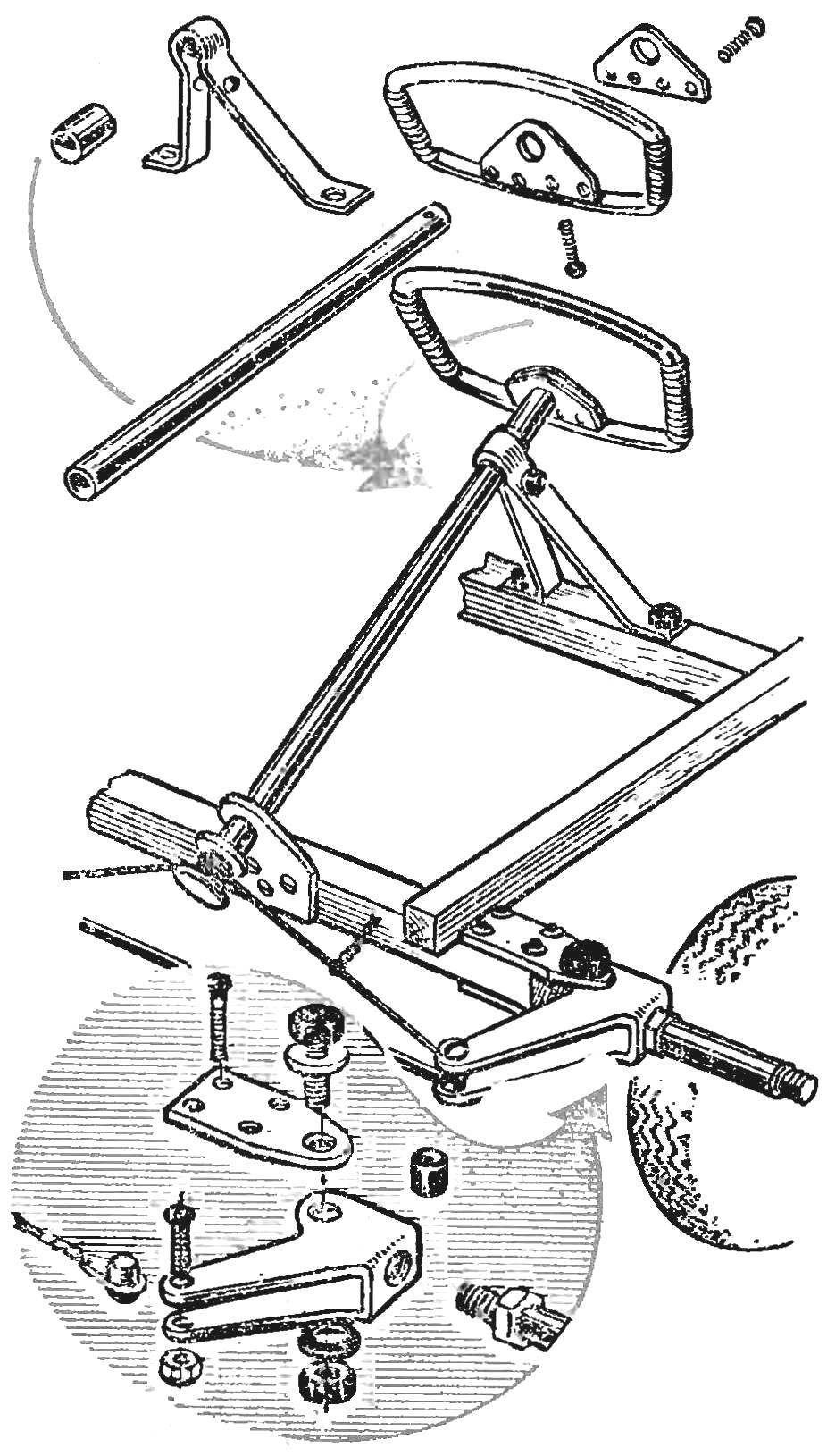 Fig. 2 the Braking device minicar.