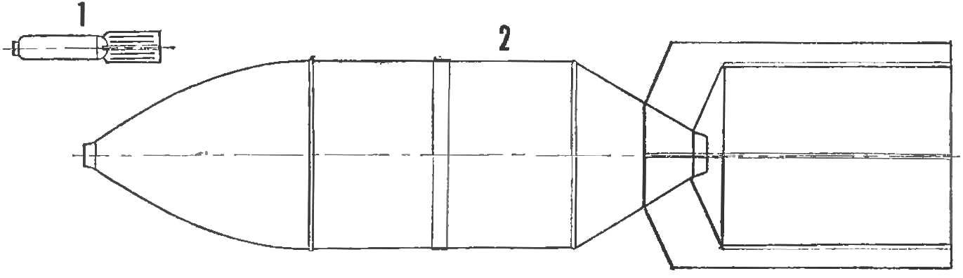 Fig. 4. Incendiary bombs (scale 1 : 20)