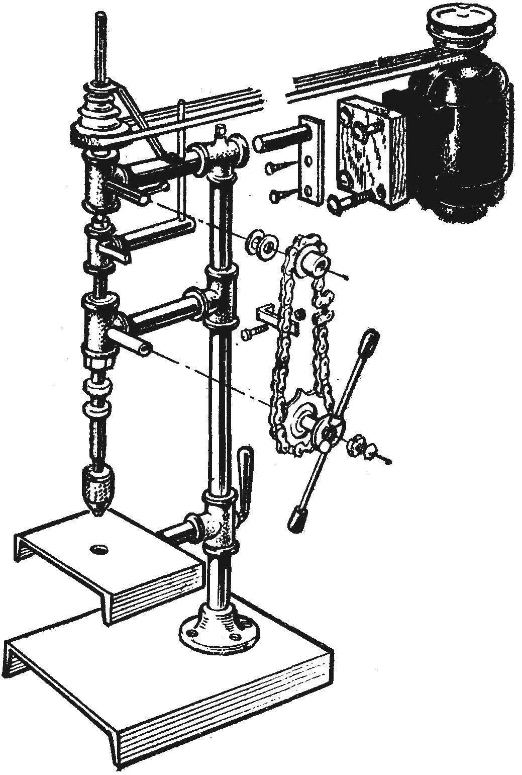 Как сделать сверлильный станок из дрели своими руками чертежи
