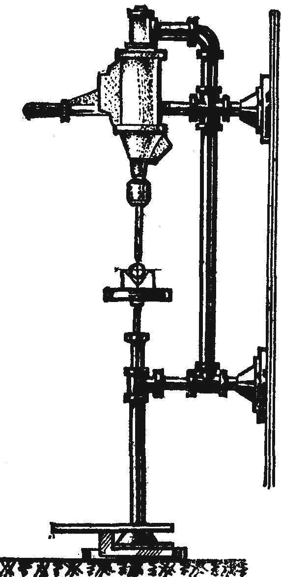 Fig. 2. Drilling machine from electric drill.