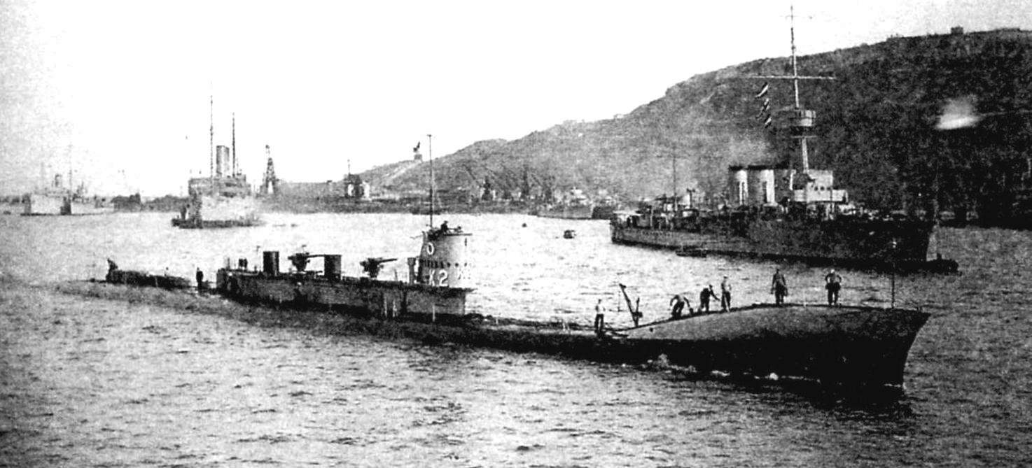 The British submarine 