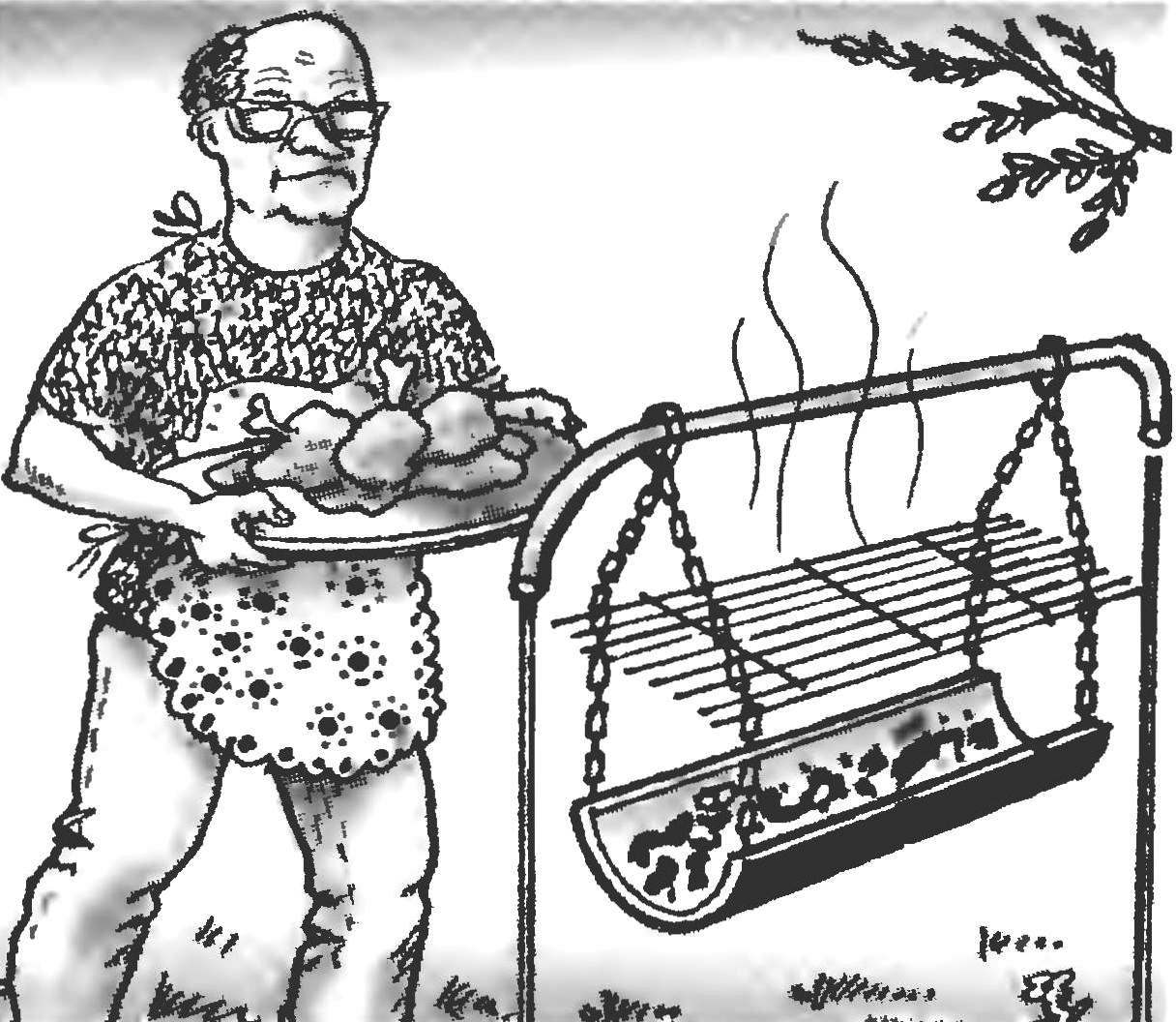 BARBECUE-CRADLE