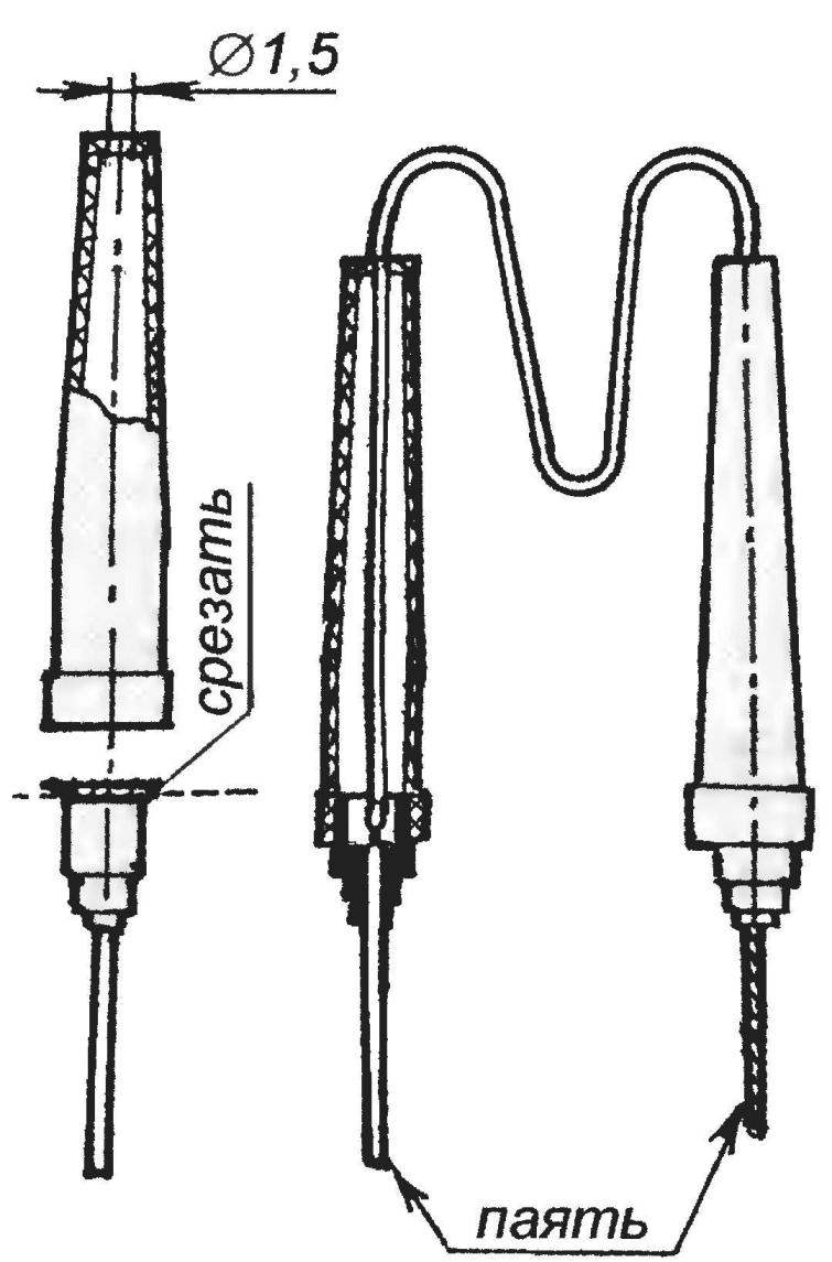 THE PROBE WITH A SYRINGE.