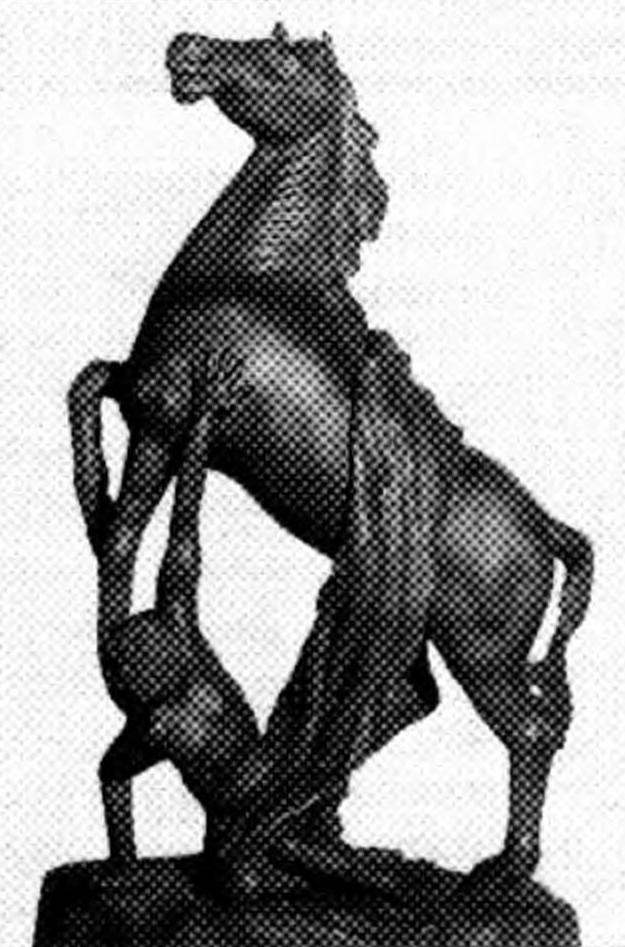 «Конь строптивый» (высота 420 мм, липа тонированная)