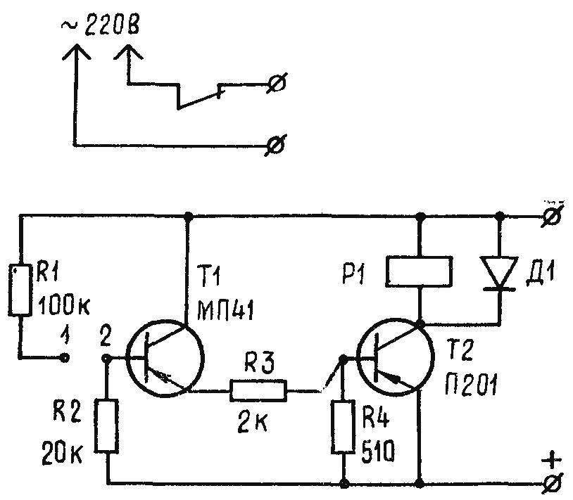 Fig. 1. Schematic diagram of the thermostat.