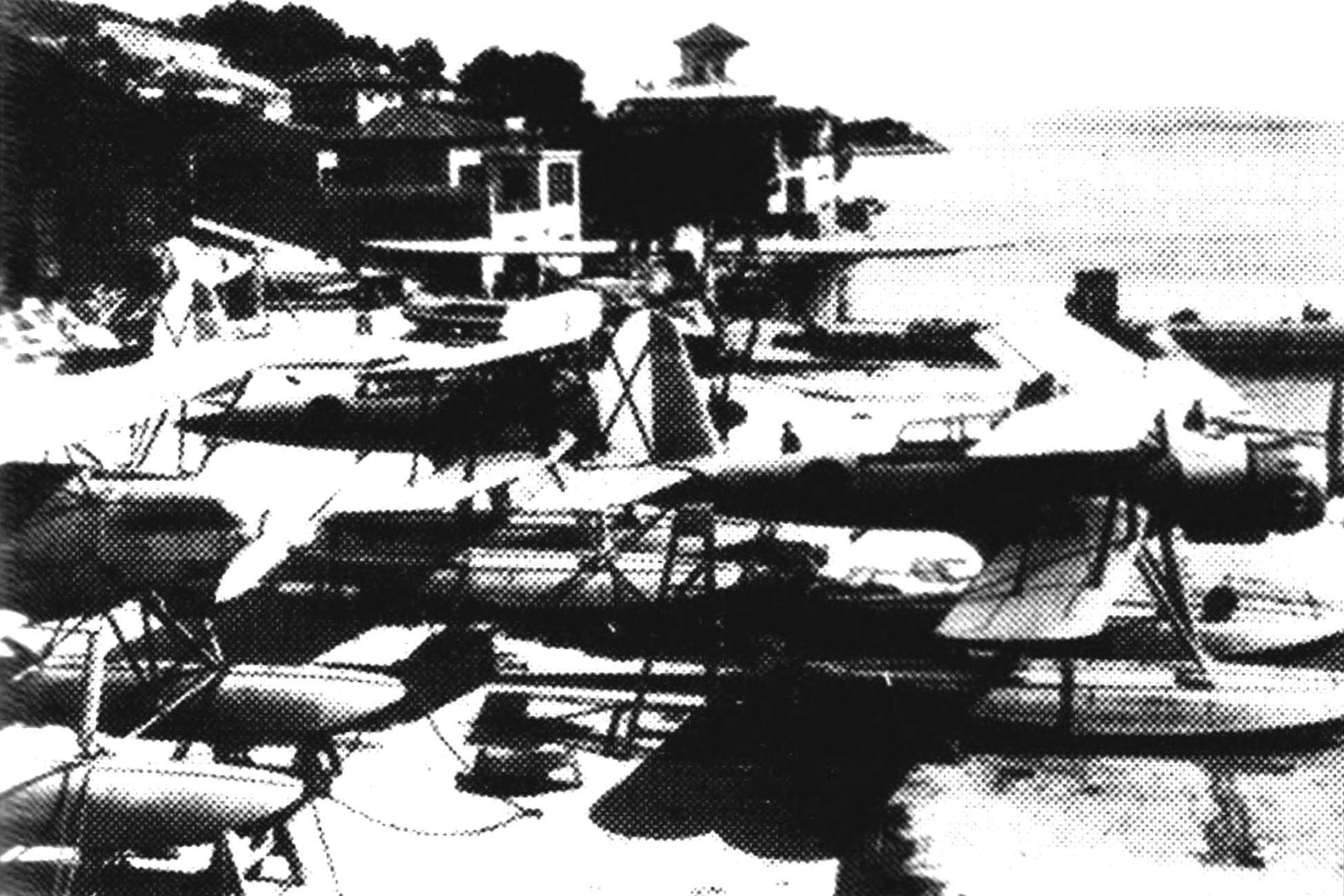 Seaplanes Ar.95 at the airbase Pollensa