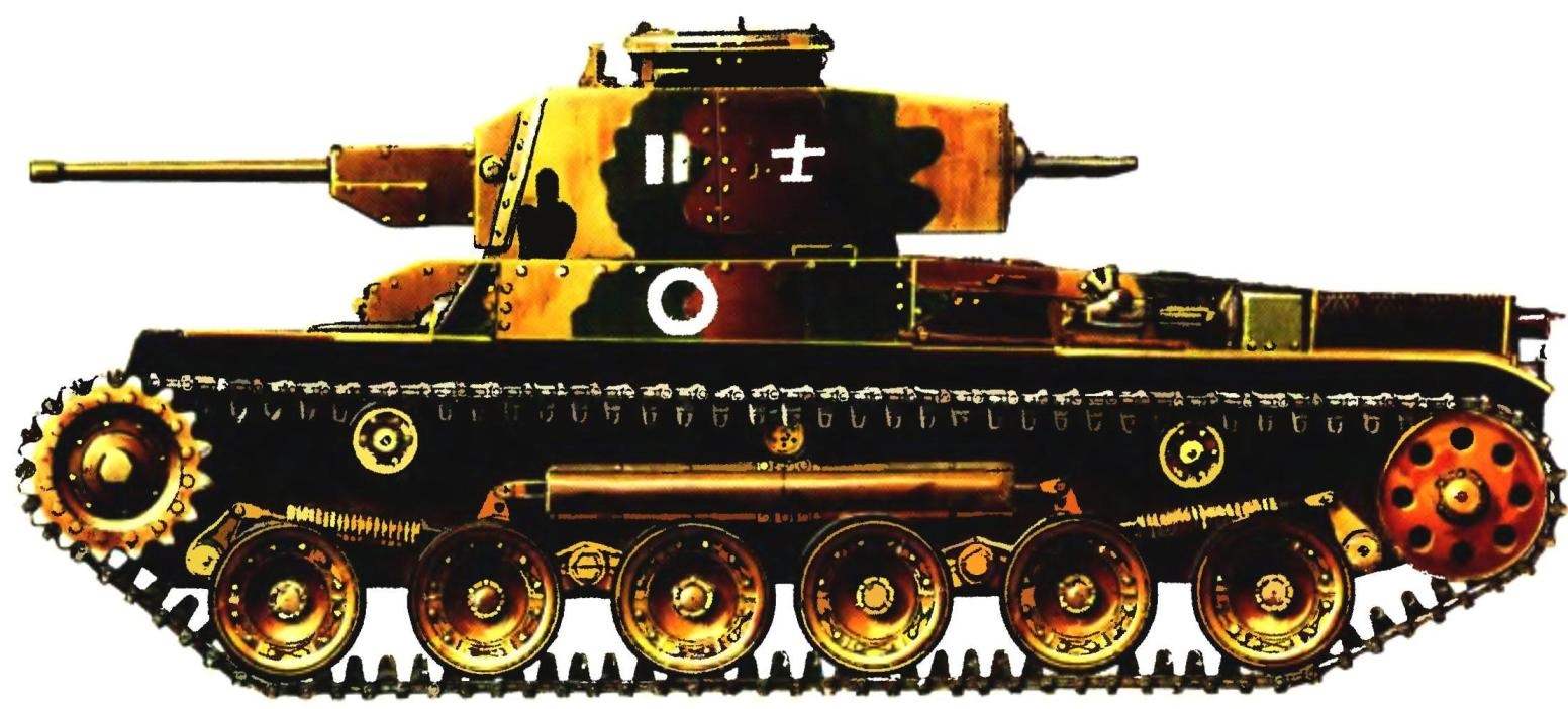 Средний танк «Шинхото Чи-ха». 11-й танковый полк, Курильские острова, 1945 г.
