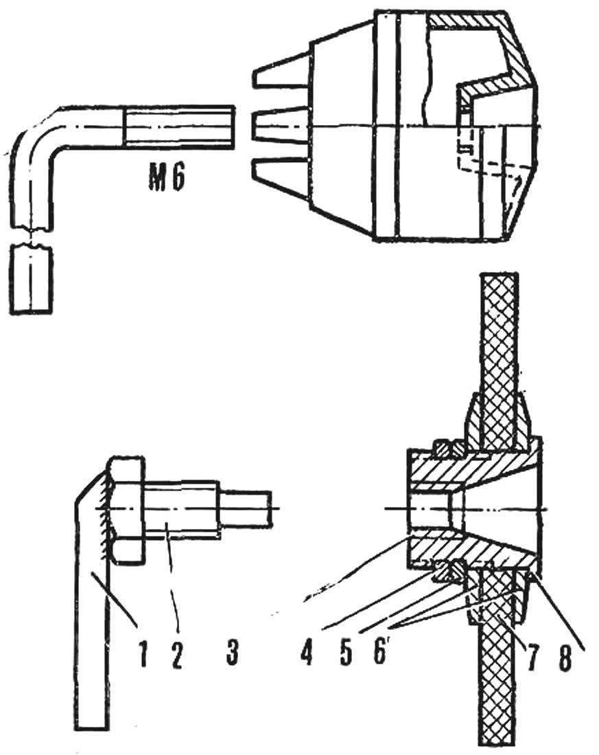 Fig. 6. Clamping drill Chuck, puller, emery